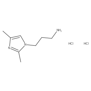 3-(2,4-Dimethyl-1H-imidazol-1-yl)propan-1-amine dihydrochloride结构式