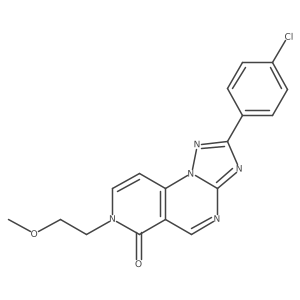 2-(4-chlorophenyl)-7-(2-methoxyethyl)pyrido[3,4-e][1,2,4]triazolo[1,5-a]pyrimidin-6(7H)-one结构式