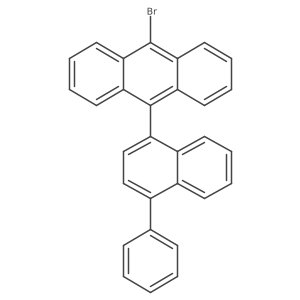 9-Bromo-10-(4-phenylnaphthalen-1-yl)anthracene结构式