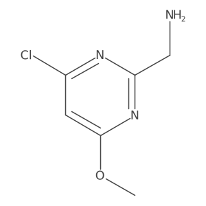 (4-Chloro-6-methoxypyrimidin-2-YL)methanamine结构式