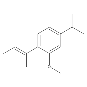 4-Isopropyl-2-methoxy-1-(1-methyl-propenyl)benzene结构式