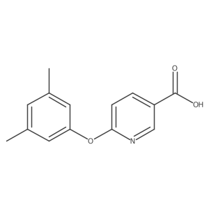 6-(3,5-Dimethylphenoxy)nicotinic acid结构式