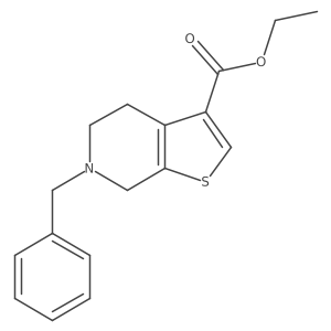 Ethyl 6-benzyl-4h,5h,6h,7H-thieno[2,3-c]pyridine-3-carboxylate结构式