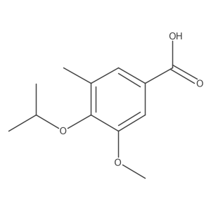3-Methoxy-5-methyl-4-propan-2-yloxybenzoic acid Structure