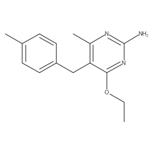 4-Ethoxy-6-methyl-5-(4-methylbenzyl)pyrimidin-2-amine Structure