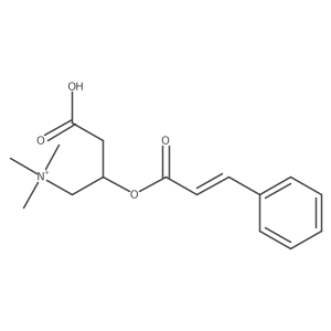[3-carboxy-2-[(E)-3-phenylprop-2-enoyl]oxypropyl]-trimethylazanium Structure