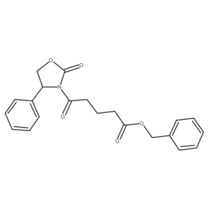 3-Oxazolidinepentanoic acid,,2-dioxo-4-phenyl-, phenylmethyl ester, (4S)- Structure