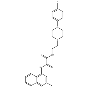 N1-(2-(4-(4-fluorophenyl)piperazin-1-yl)ethyl)-N2-(2-methylquinolin-4-yl)oxalamide Structure