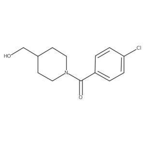 [1-(4-Chlorobenzoyl)piperidin-4-yl]methanol结构式