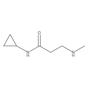 N-cyclopropyl-3-(methylamino)propanamide Structure