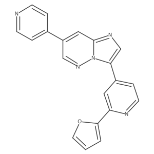 3-[2-(2-Furanyl)-4-pyridinyl]-7-(4-pyridinyl)imidazo[1,2-b]pyridazine Structure