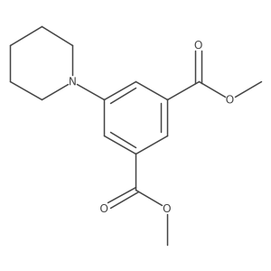 Dimethyl 5-(piperidin-1-yl)isophthalate Structure