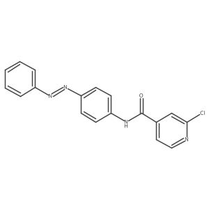 4-Pyridinecarboxamide, 2-chloro-N-[4-(2-phenyldiazenyl)phenyl]- Structure