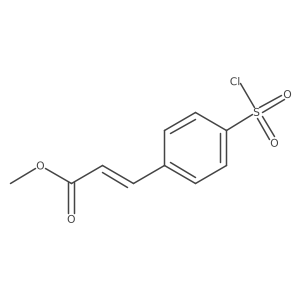 methyl (2E)-3-[4-(chlorosulfonyl)phenyl]prop-2-enoate结构式