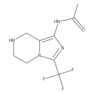 Acetamide,n-[5,6,7,8-tetrahydro-3-(trifluoromethyl)imidazo[1,5-a]pyrazin-1-yl]- Structure