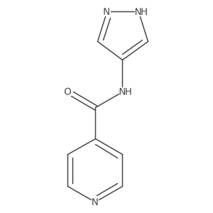 N-(1H-pyrazol-4-yl)pyridine-4-carboxamide结构式