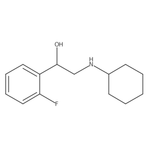 2-(Cyclohexylamino)-1-(2-fluorophenyl)ethan-1-ol Structure