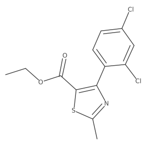 Ethyl 4-(2,4-dichlorophenyl)-2-methylthiazole-5-carboxylate Structure