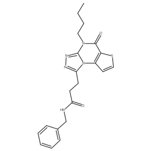 N-benzyl-3-(4-butyl-5-oxo-4,5-dihydrothieno[2,3-e][1,2,4]triazolo[4,3-a]pyrimidin-1-yl)propanamide Structure
