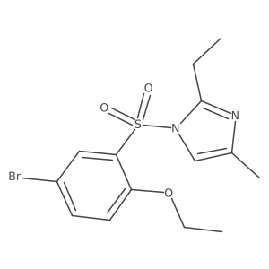 4-Bromo-1-ethoxy-2-[(2-ethyl-4-methylimidazolyl)sulfonyl]benzene Structure