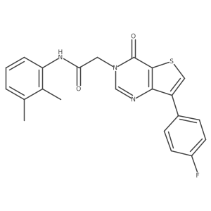 N-(2,3-dimethylphenyl)-2-[7-(4-fluorophenyl)-4-oxothieno[3,2-d]pyrimidin-3(4H)-yl]acetamide结构式