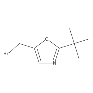 5-(Bromomethyl)-2-tert-butyl-1,3-oxazole Structure