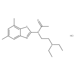 N-[2-(Diethylamino)ethyl]-N-(5,7-dimethyl-1,3-benzothiazol-2-YL)acetamide hydrochloride Structure
