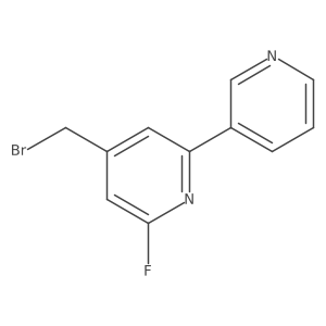4-(Bromomethyl)-6-fluoro-2,3'-bipyridine Structure