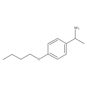 (I+/-R)-4-Butoxy-I+/--methylbenzenemethanamine Structure