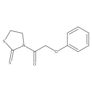 2-Phenoxy-1-(2-sulfanylidene-1,3-thiazolidin-3-yl)ethan-1-one Structure