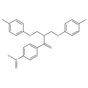 3-[(4-Methylphenyl)thio]-2-[[(4-methylphenyl)thio]methyl]-1-(4-nitrophenyl)-1-propanone结构式