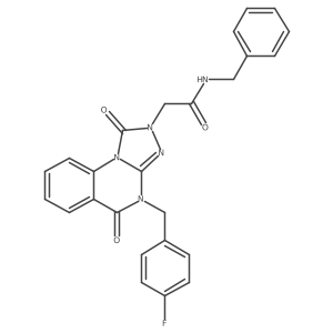 N-benzyl-2-(4-(4-fluorobenzyl)-1,5-dioxo-4,5-dihydro-[1,2,4]triazolo[4,3-a]quinazolin-2(1H)-yl)acetamide Structure