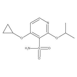 4-Cyclopropoxy-2-isopropoxypyridine-3-sulfonamide结构式