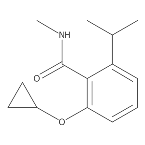 2-Cyclopropoxy-6-isopropyl-N-methylbenzamide结构式