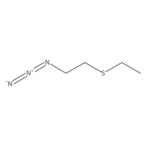 1-Azido-2-(ethylsulfanyl)ethane结构式