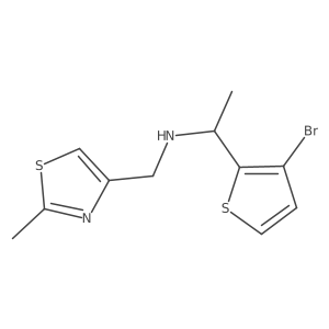 N-[1-(3-Bromo-2-thienyl)ethyl]-2-methyl-4-thiazolemethanamine结构式