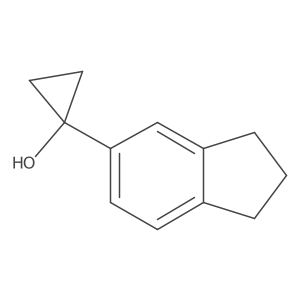 1-(2,3-dihydro-1H-inden-5-yl)cyclopropan-1-ol结构式