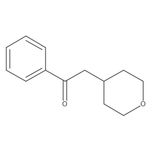 2-(Oxan-4-yl)-1-phenylethan-1-one Structure