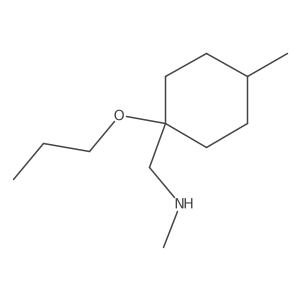 Methyl[(4-methyl-1-propoxycyclohexyl)methyl]amine Structure