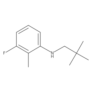 N-(2,2-dimethylpropyl)-3-fluoro-2-methylaniline Structure
