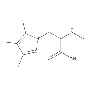 2-(methylamino)-3-(trimethyl-1H-pyrazol-1-yl)propanamide Structure