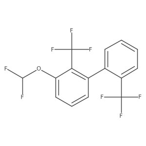 3-(Difluoromethoxy)-2,2'-bis(trifluoromethyl)-1,1'-biphenyl结构式