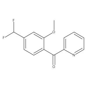 2-(4-(Difluoromethyl)-2-methoxybenzoyl)pyridine结构式