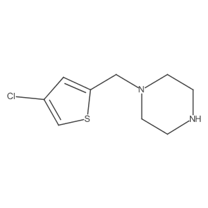 1-[(4-Chlorothiophen-2-yl)methyl]piperazine Structure