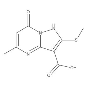 5-Methyl-2-(methylthio)-7-oxo-4,7-dihydropyrazolo[1,5-a]pyrimidine-3-carboxylic acid Structure