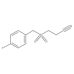 3-[(4-Fluorophenyl)methanesulfonyl]propanenitrile Structure