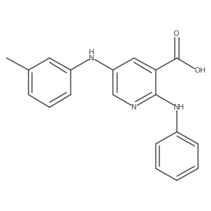 5-[(3-Methylphenyl)amino]-2-(phenylamino)-3-pyridinecarboxylic acid Structure