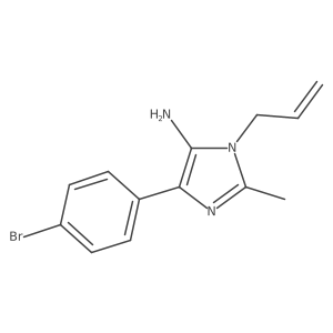 1-Allyl-4-(4-bromophenyl)-2-methyl-1H-imidazol-5-amine结构式