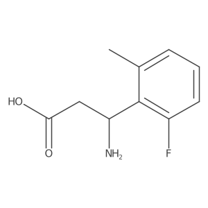 3-Amino-3-(2-fluoro-6-methylphenyl)propanoic acid Structure