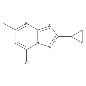 7-Chloro-2-cyclopropyl-5-methyl[1,2,4]triazolo[1,5-a]pyrimidine Structure